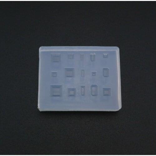 Facted Square Rectangle Breast Milk Cabochon Silicone Mold Epoxy Resin Keepsake DIY Jewelry Making Supplies 1507044