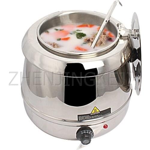 220V Buffet Heat Preservation Pot 10L 0r 13L Electronic Warm Soup Porridge Bucket Brown Sugar Pearl Milk Tea Shop Stainles Steel