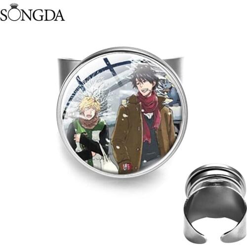 Hitorijime My Hero Collection Rings Adjustable Finger Ring Men Women Cosplay Jewelry Accessories Opening Rings for Boys Girls