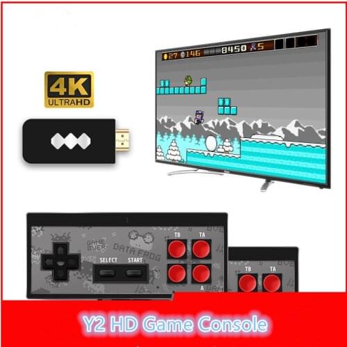 4K Y2 HD Video Game Console Built in 568 Classic Games Mini Retro Game Console Wireless Controller TV Output Dual Players