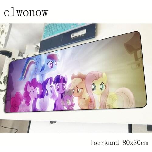 My little pony mousepad 80x30cm HD print gaming mouse pad big gamer mat cheapest computer desk padmouse keyboard large play mats