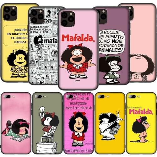 Lavaza K86 Mafalda Beautiful Silicone Soft Case for iPhone 12 Mini 11 Pro XS Max XR X 8 7 6 6S Plus 5 5S SE 2020