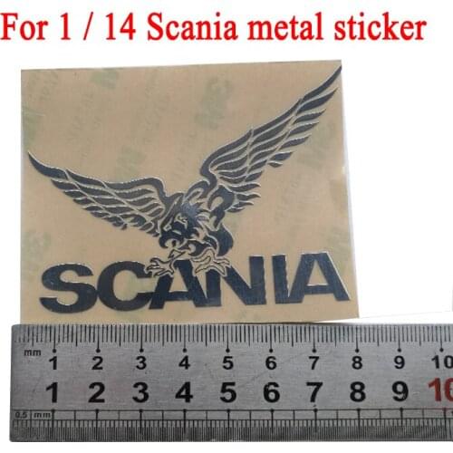 Metal Stickers Paster for 1/14 Tamiya RC Truck Car SCANIA R730 R470 R620 56323 DIY Parts