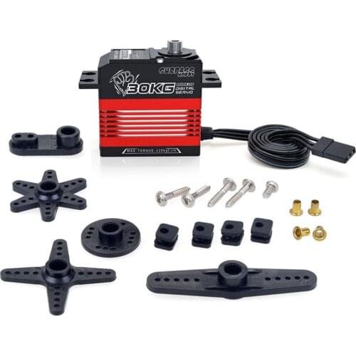 Surpass Hobby S3000BL Newest Splash Water Brushless Motor 30KG Full Metal Gear Servo for 1/6 1/8 1/7 RC Car Boat Robot