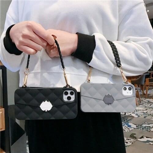 New Arrival Handbag Card package leather phone case for iphone X XR XS MAX 7 8 6 6s plus 7plus 11 Pro Crossbody bag back cover