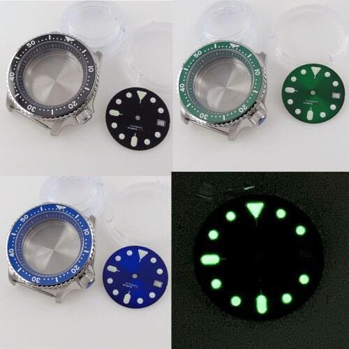 New Wristwatch Replacement 41mm Watch Case Luminous Dial For NH35 N3H6 SKX007 Automatic Movement 200m Waterproof Sapphire Glass