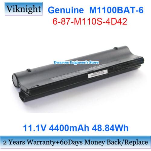 Original 11.1V M1100BAT-6 6-87-M110S-4D41 Netbook Battery For Clevo M1100 M1110 M1110Q M1111 M1115 M1100BAT CHL ME NETBOOK L08