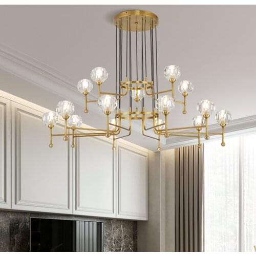 Postmodern minimalist chandelier LED living room lamp light luxury atmosphere Nordic creative designer lighting fixtures