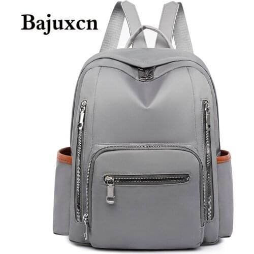 Luxury ladies backpacks 2021 new Oxford cloth waterproof multifunctional schoolbag large capacity stitching ladies school bag