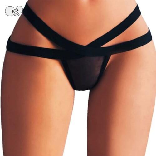 Sexy Bandage Micro Bikini Thongs Women Transparent Swimwear Panties Sexy Mesh Clubwear Lingerie Beach G-string Briefs Underwear