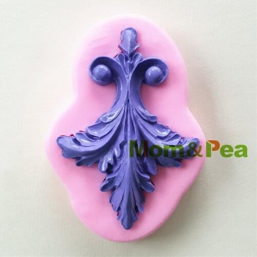 Mom&Pea 0991 Free Shipping Floral Deco Shaped Silicone Mold Cake Decoration Fondant Cake 3D Mold Food Grade