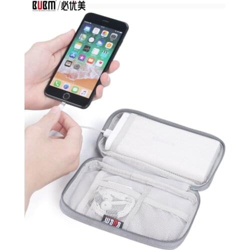 BUBM bag for power bank pouch carrying case cable organizer portable bag for external battery compact charge