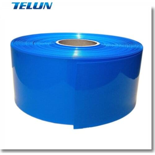 Shrink film Long 2m width -140mm blue PVC pipe thermal model accessories battery package sleeve shrink film Cable Sleeves