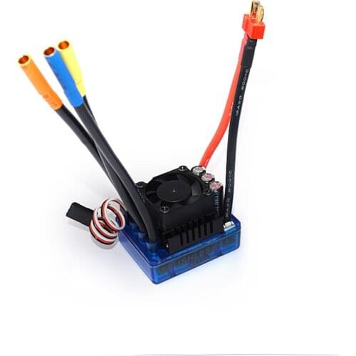 FEICHAO 120A Waterproof Brushless ESC Speed Controller T plug 2-6S for 1/8 RC Car Crawler