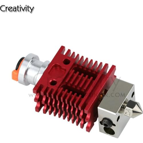 High Quality V6 Extruder Hotend CR10 Ender 3 Hotend Red Lizard Q1 Radiator Ultra Precision adapters 3D Printer Parts