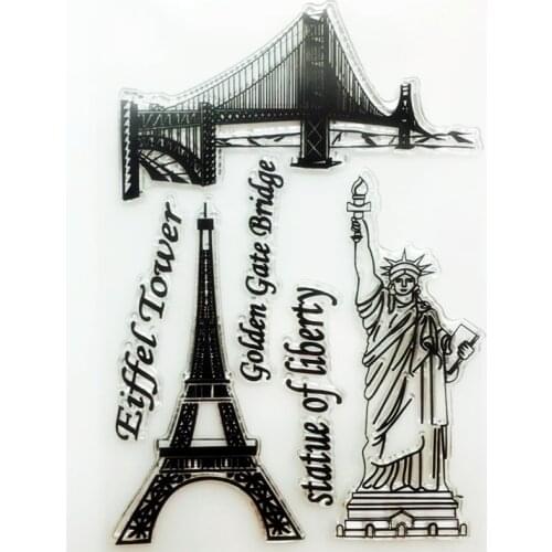 YLCS433 Tower Silicone Clear Stamps For Scrapbooking DIY Photo Album Cards Decoration Craft Transparent Stamp Clear Stamp New