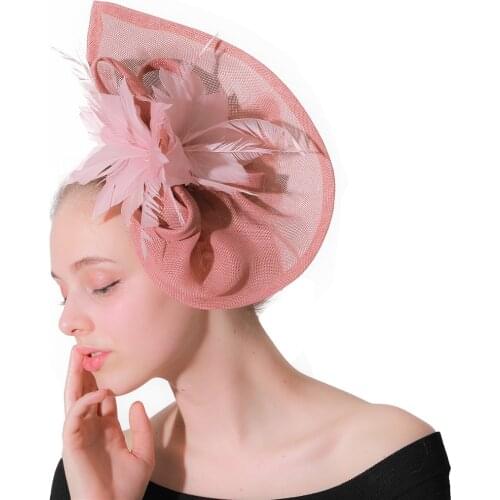 Vintage feathers hair fascinator hats with hair clips Female Party new women ladies elegant headpiece derby kentucky headdress