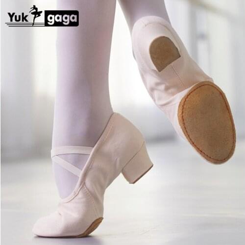 Womans Girls Ballet Dance Shoes Square Low Heel Jazz Ballet Practice Dancing Shoes For Women Practice Shoe Wholesale Size 34-42