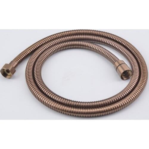 1.5m 304 Stainless Steel Chrome Shower Hose Black hose shower Hose Bathroom Brushed shower hose Rose gold