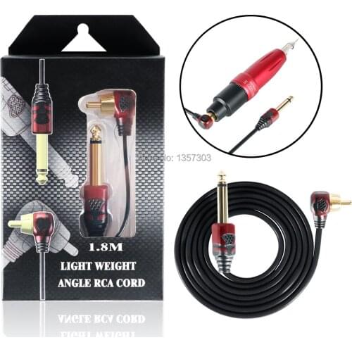 1.8m crude fine Soft Tattoo Clip Cord Tattoo Hook Line Silicone Tattoo Wire Cable for Tattoo Machine Power Supply Line Accessory