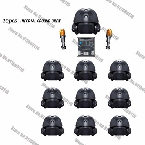 10PCS Ground Crew Building Blocks Bricks Star Action Figure Wars Toys Kids