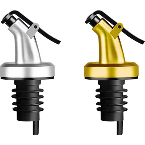 2 Color Oil Bottle Stopper Lock Plug Seal Leak-proof Olive Oil Liquor Dispenser ABS Wine stopper Leak-proof Nozzle Kitchen Tools