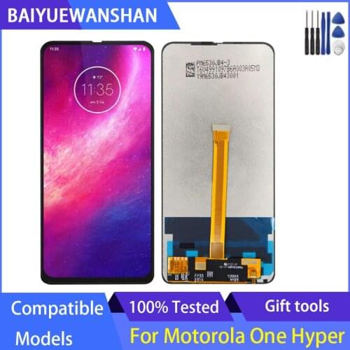 6.5"Original For Motorola Moto One Hyper LCD Display Touch Screen Digitizer Assembly For MOTO OneHyper XT2027 lcd Display Screen