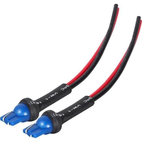 T10 Socket Holders Base T10 W5W Car Headlight Assembly Male Socket Plug Adapter Extended Wire Connector Universal Car Lamp Cable