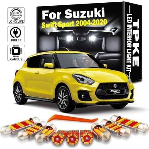 Canbus For Suzuki Swift Sport 2004-2020 Vehicle LED Interior Map Dome Trunk Light License Plate Lamp Kit