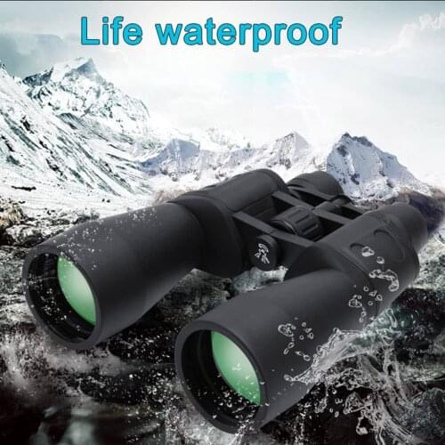 Binoculars BAK-4 Prism Center Focusing Telescope 10X-60X Range Zoom Scope Outdoor Camping Observation Tool