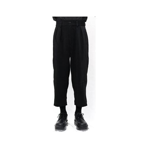 New Style Philosophy Yamamoto Yoshi style mens casual trousers nine-point trousers simple classic dark