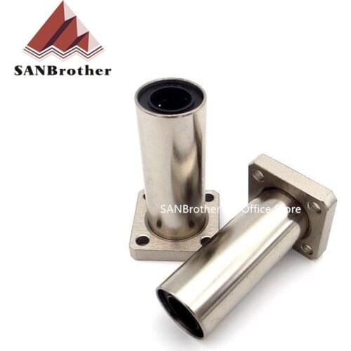 2PCS LMK12LUU 3D Printer Parts Ultimaker 2 Extended UM2+ Square Flanged Linear Bearing LMK12LUU Electroplated Never Rust Hot