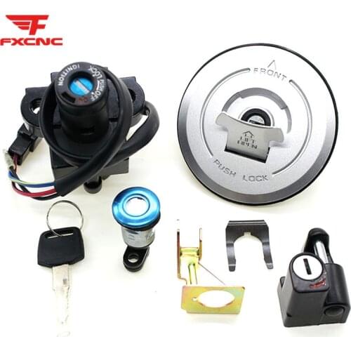 For Honda CBR250 cbr250 2011-2013 2012 Motorcycle Ignition Key Switch Seat Lock Fuel Tank Gas Cap Cover Set