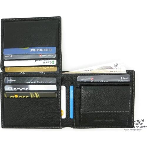 Genuine Leather Wallet | İsme Special Wallet | 11,5x9,5 Horizontal | TM 1024-1 Gift Wallet