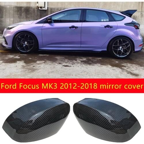 Left & Right Rearview Mirror Cover Cap Side Mirror Shell Accessories for Ford Focus mk3 ST RS 2012-2018 Car-Styling