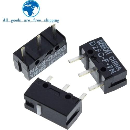 10PCS/LOT New Authentic OMRON 5 million times Mouse Micro Switch D2FC-F-7N Mouse Button Fretting D2FC-E-7N D2FC