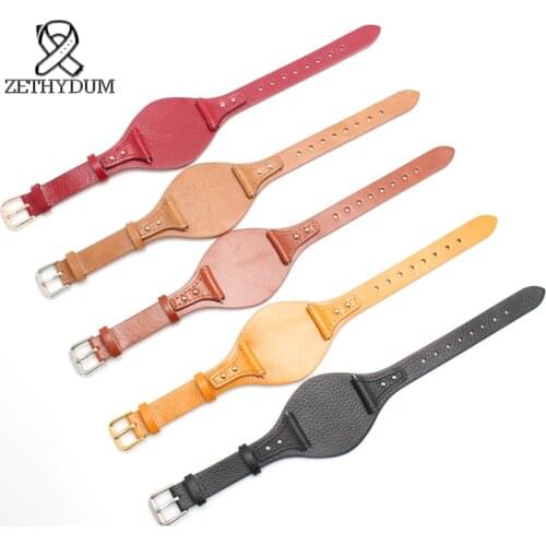 Genuine Leather watch strap 18mm cowhide watchband small belt women bracelet watch bands with mat for fossil activity bar