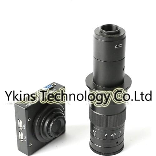 New model HDMI /VGA /USB outoput 1/2.5 "CMOS 1080P Microscope measuring video Camera OSD Support +130X /180X C-Mount Lens