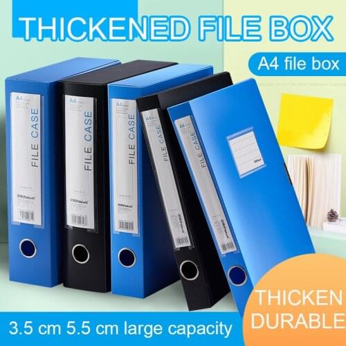 Office supplies file storage box file A4 plastic file box 35mm 55mm 75mm office supplies folder
