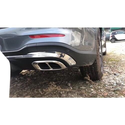 Fit for Mercedes-Benz new GLC-class tail GLC300L 2020 tail decorative frame for GLC260L four-out exhaust pipe modification