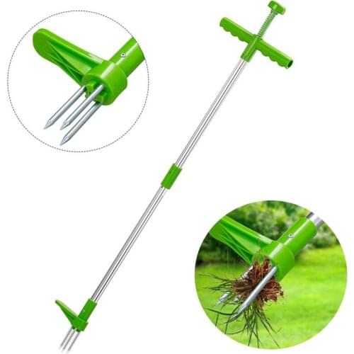 ZK30 Portable Garden Weeders Hand Tool Long Handle Remover Durable Lawn Outdoor Yard Grass Root Puller Tools