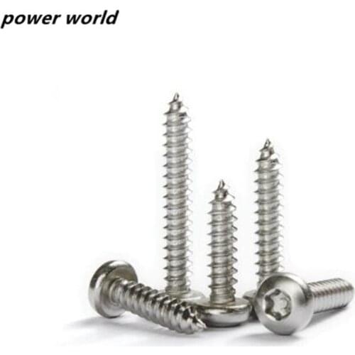 M3.9 304 Stainless Steel self-tapping screw Anti-theft Screw Round Pan Head Torx Machine Security Screw Wood screw