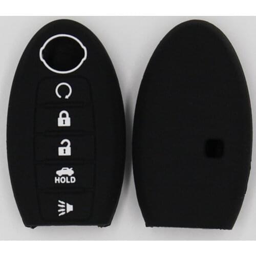 KAPU without LOGO silicone car key cover for Nissan 5 buttons Rouge/Maxima/Altima/Sentra/Murano wearproof and shockproof