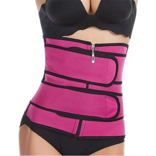 3Belt Waist Trainer Neoprene Body Shaper Slimming Sheath Women Belly Reducing Shaper Tummy Sweat Shapewear Fitness Girdle Corset
