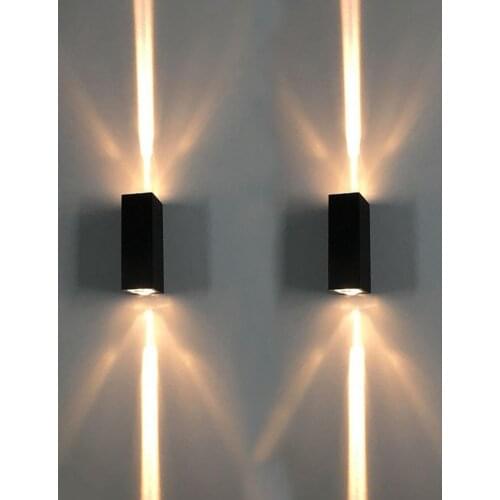 Thrisdar 6W Outdoor Garden Porch Wall Lamp Villa Hotel Corridor Stair Aisle Wall Light Narrow Beam Line LED Wall Spot Light Lamp