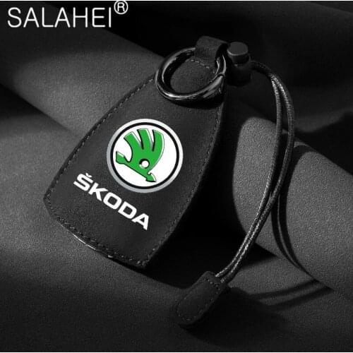 Universal High Quality Suede Car Key Case Shell Wallet For Skoda Fabia Kamiq Karoq Kodiaq Octavia Rapid Scala Superb A 5 7 2