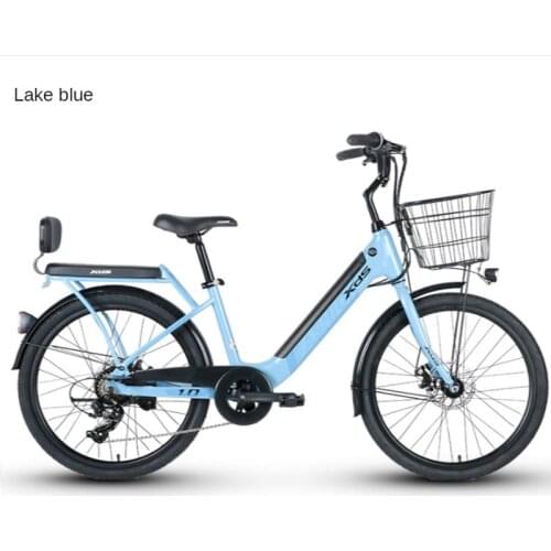 24 Inch Aluminum Alloy Bicycle 240W Motor 36V With Disc Brake 7 Speed Lithium Battery Men And Women Bike