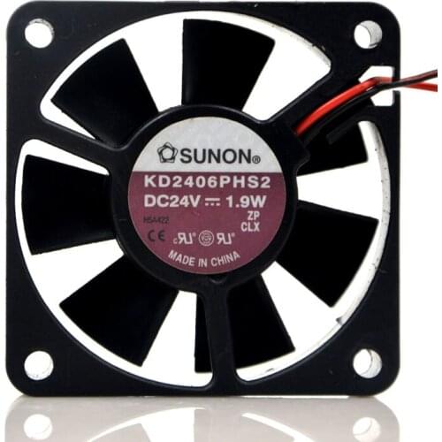 SUNON KD2406PHS2 DC 24V 1.9W 60x60x15mm Server Cooling Fan