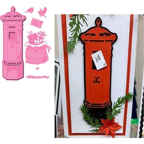 VINTAGE POST BOX Metal Cutting Dies Scrapbook Diary Decoration Stencil Embossing Template DIY Greeting Card Handmade 2021 NEW