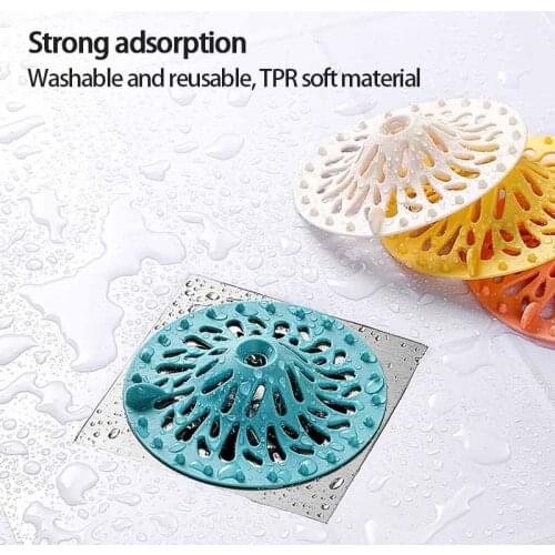 Home Kitchen Sink Filter Shower Drain Hair Catcher Stopper Bathroom Floor Drain Cover Universal Anti-clogging Sink Strainer Tool